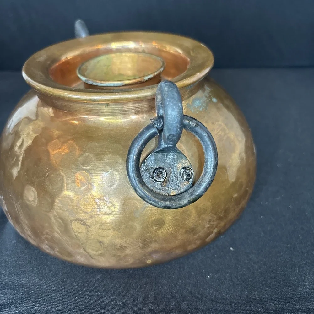Houston International Trading Candle Copper Lamp Base (Missing Hurricane Glass)